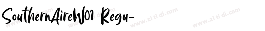 SouthernAireW01 Regu字体转换